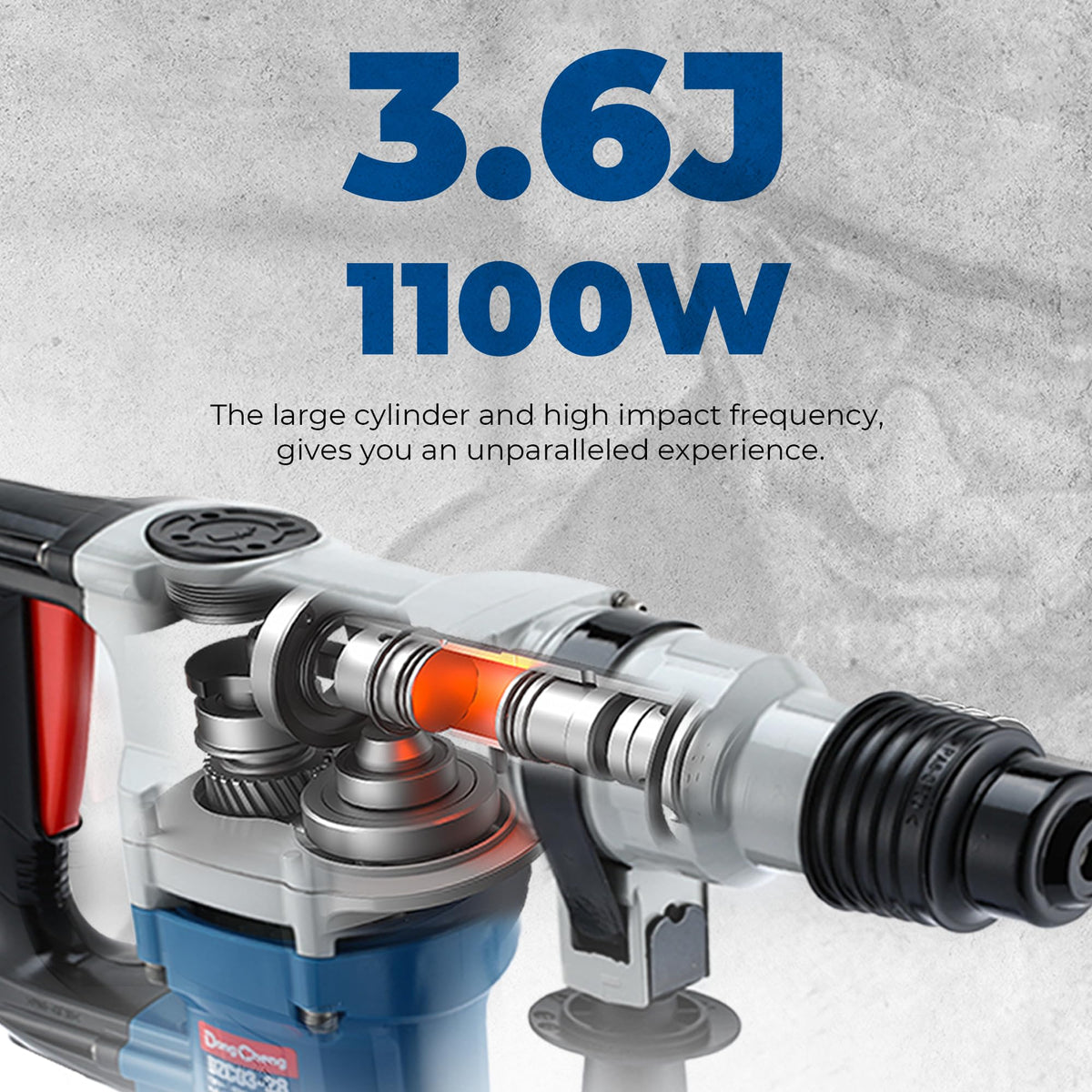 Dong Cheng anti-vibration handle reduces fatigue during long use.