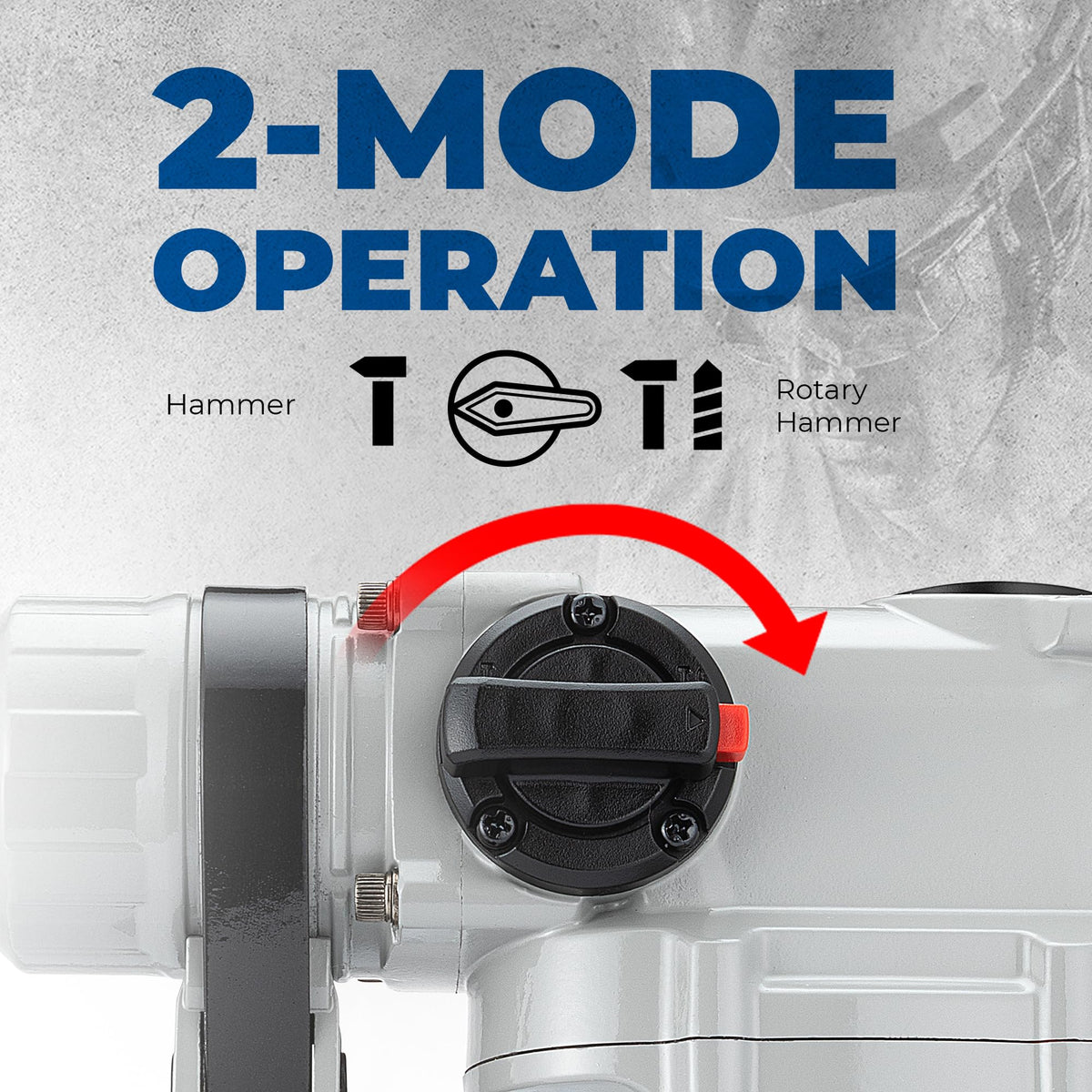 Dong Cheng dual-mode selector switches between drilling and chiseling.