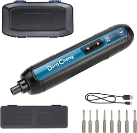 DongCheng 4V cordless screwdriver charging port for easy on-the-go power.