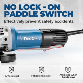 DongCheng dual-guard setup for versatile cutting and grinding.