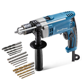DongCheng hammer drill with half-inch keyed chuck for quick bit changes