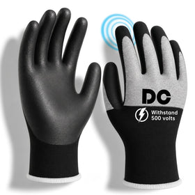 DongChu insulated electrician gloves with palm insulation for safer electrical tasks.
