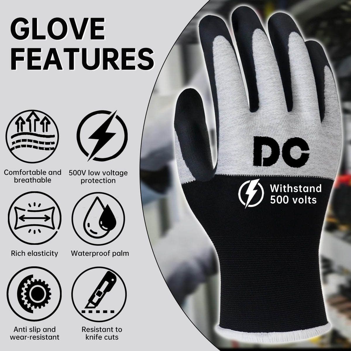 DongChu durable nylon fabric ensures long-lasting use in tough job conditions.