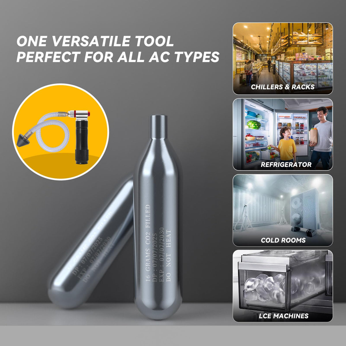 Reliable DONJOP CO2 cartridges suitable for professionals and DIY users
