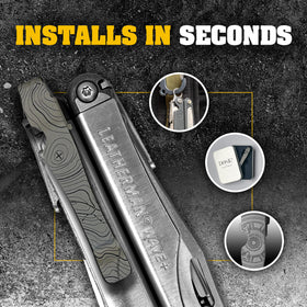 Donk Titanium TC4 pocket clip, ultra-light and corrosion resistant
