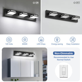 Donrao 6000K cool white illumination for bright tasks.