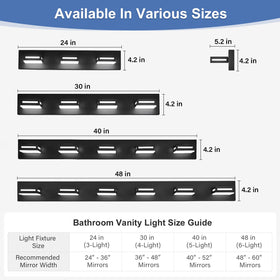 Donrao vanity light with frosted diffuser for glare-free diffusion.