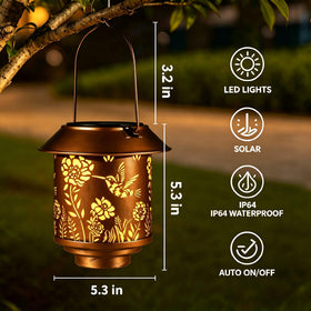 Doogarden hummingbird lantern decor along paths and patios for charm