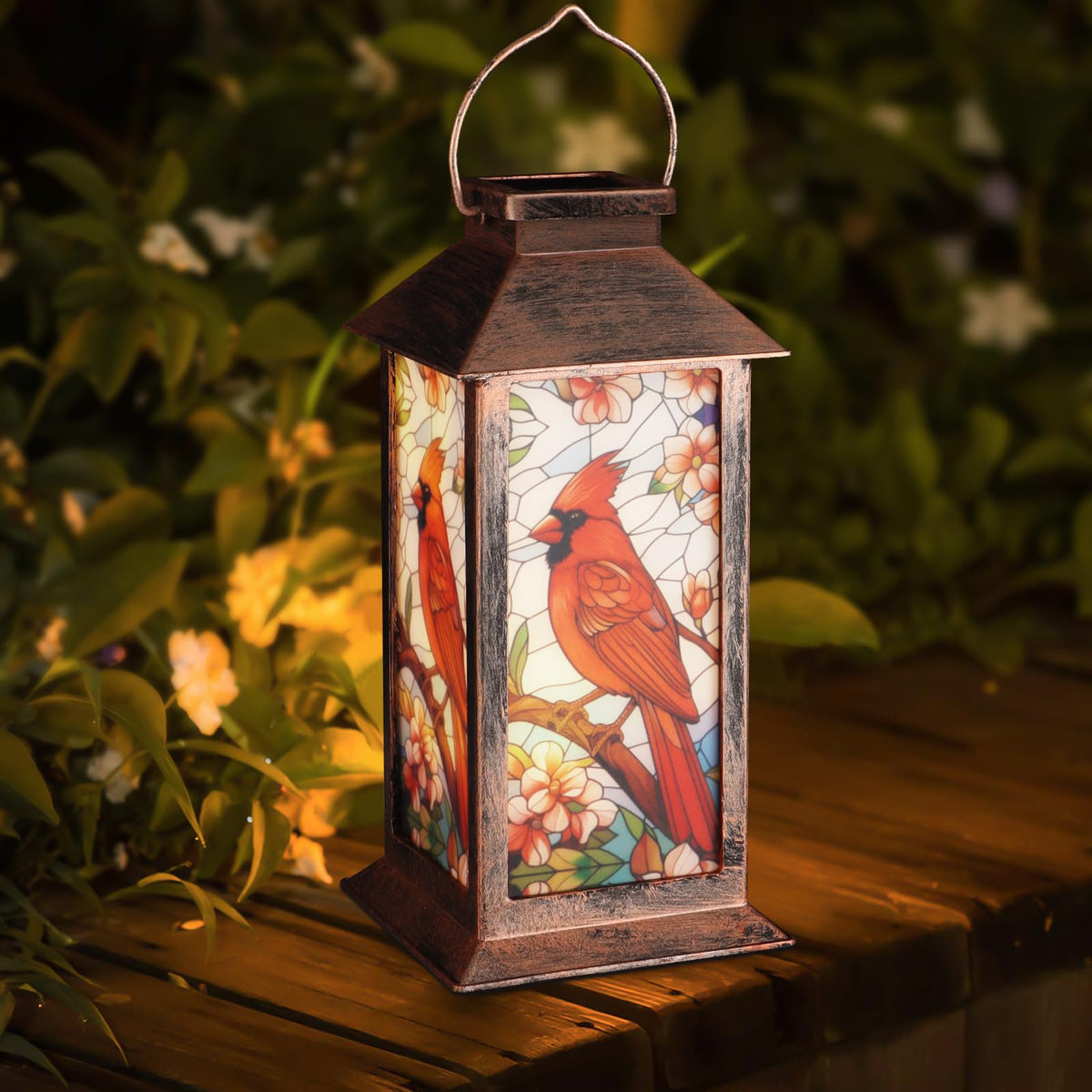 Doogarden gift solar lantern cardinal ready for gifting