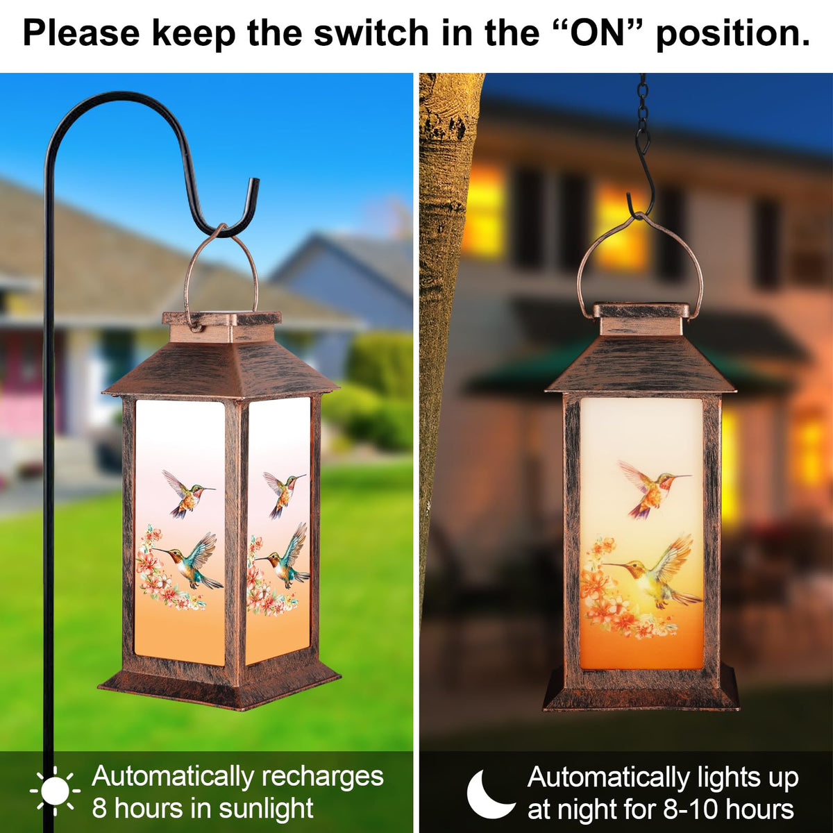 Doogarden decorative lantern withstands rain for year-round outdoor decor.