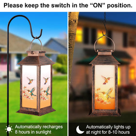 Doogarden decorative lantern withstands rain for year-round outdoor decor.
