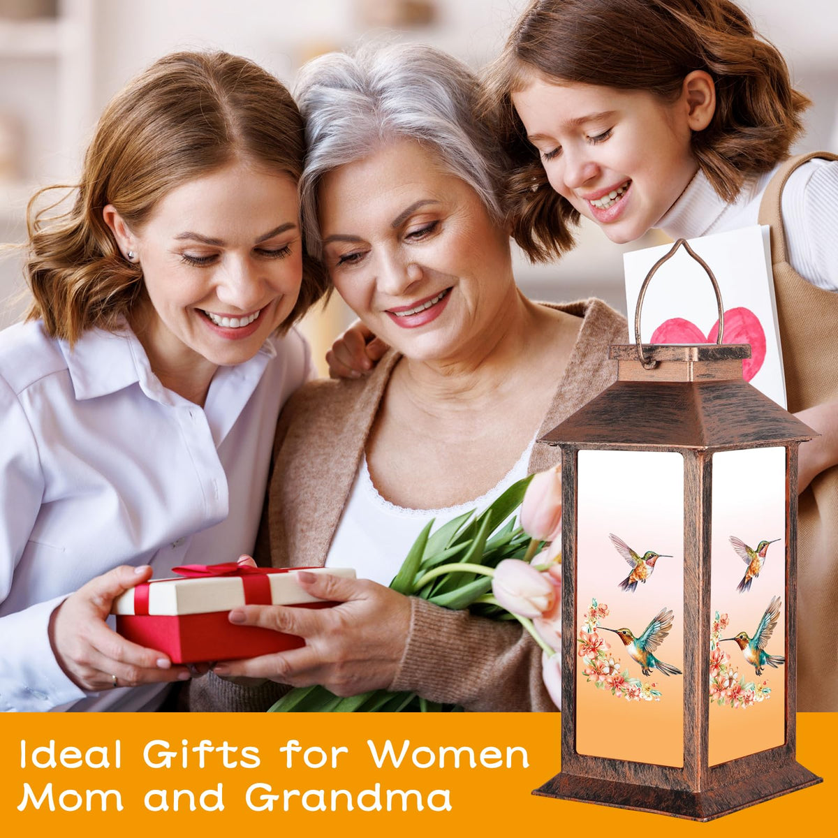 Doogarden outdoor hanging lantern provides waterproof lighting for patios and porches.