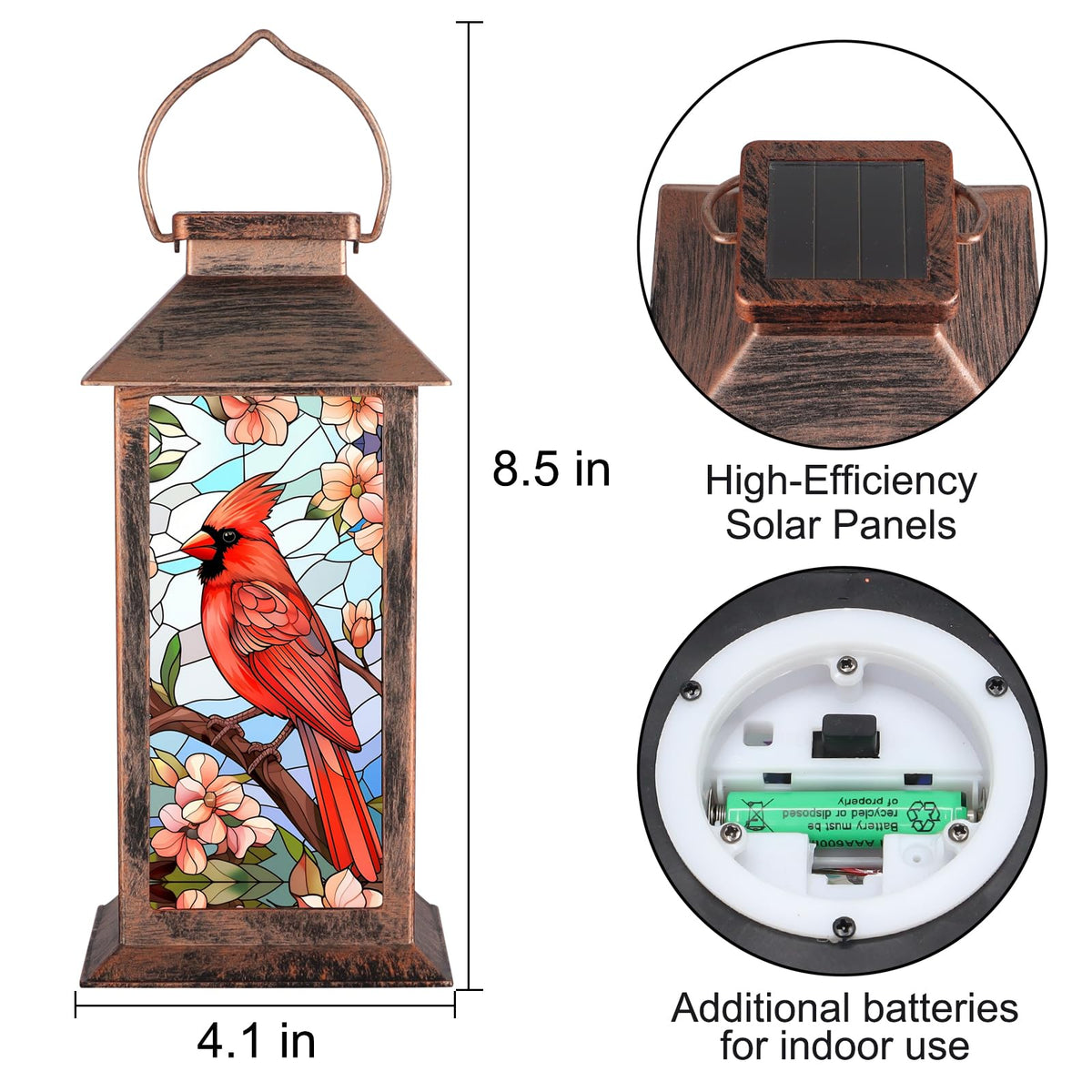 Doogarden solar lantern charging in direct sunlight for effortless use