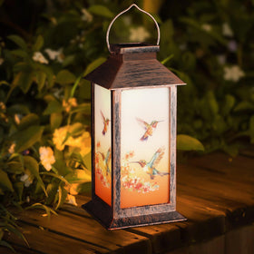 Doogarden solar lantern with switch for easy on/off and auto-night lighting.