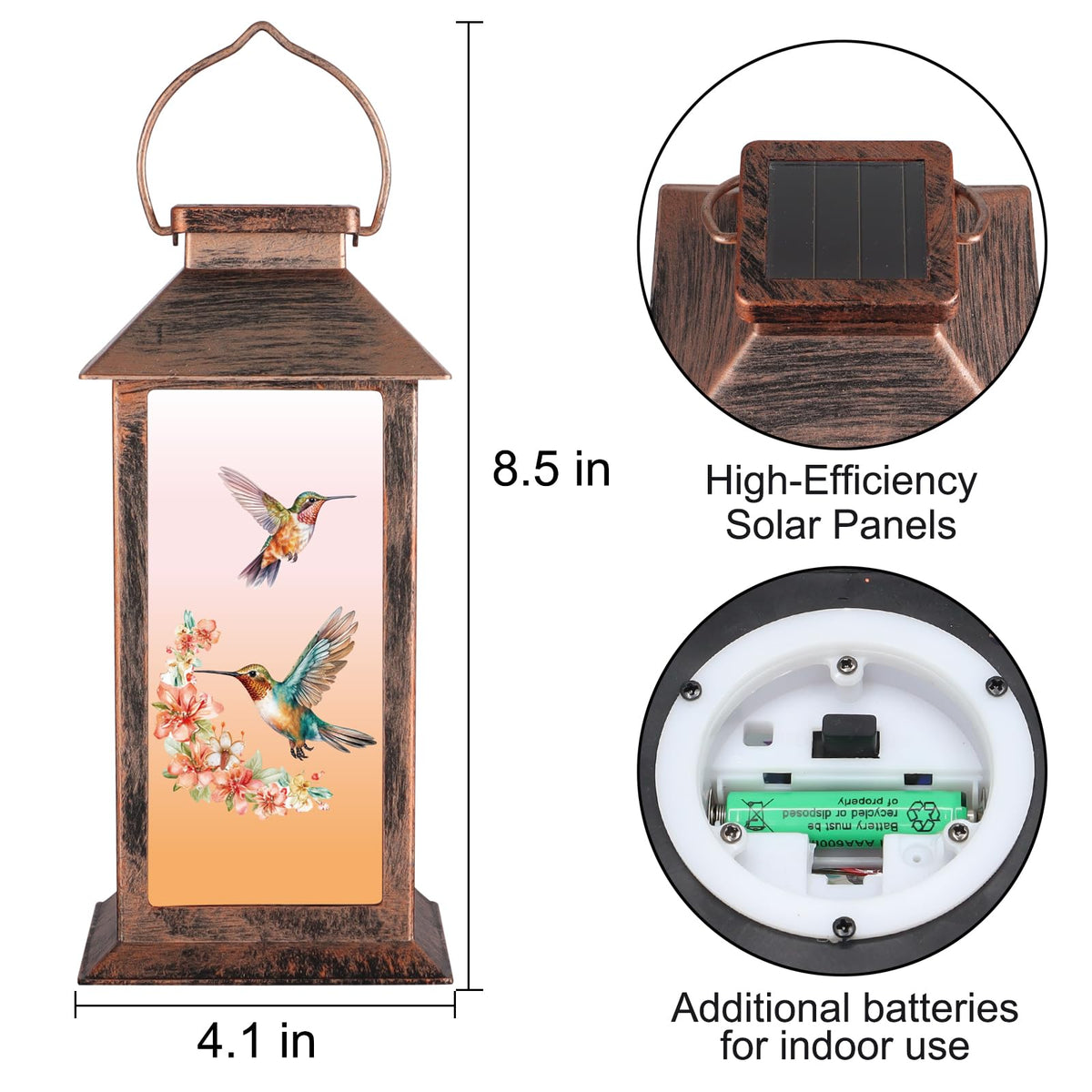 Doogarden solar-powered lantern charges in sun for easy garden illumination.