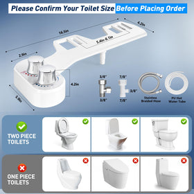DooLv easy-install bidet fits most standard toilets without tools.