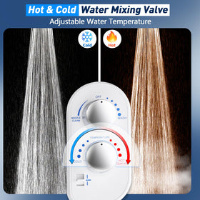 DooLv bidet temperature control for cool to warm water during cleansing.