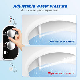 DooLv easy installation process shown with standard toilet setup