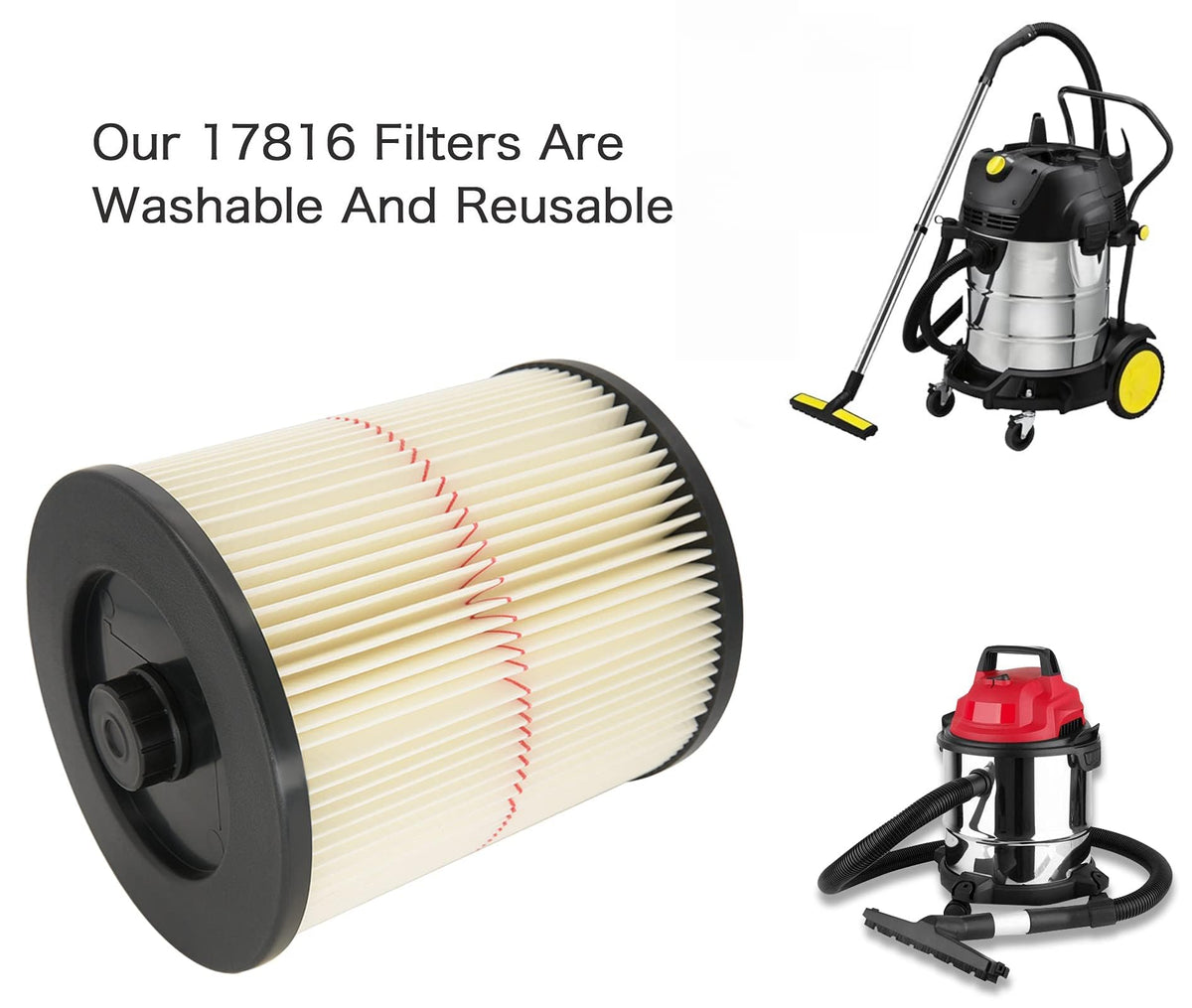 Doonniass compatibility with 5-gallon and larger vacuums, including older models.