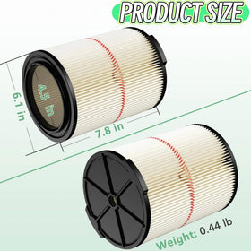 Doonniass pleated-paper filter design for 9-17816 with high surface area.