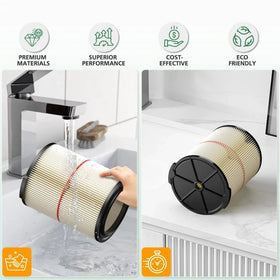 Doonniass washable and reusable filter for Craftsman vacuums.