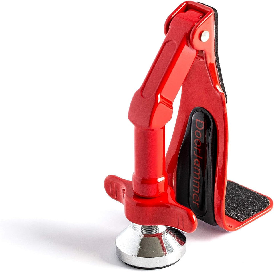 DoorJammer compact design shows space-saving setup for tight spaces.