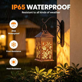 Doorkeer outdoor lantern waterproof prevents rain fade while adding charm to yards