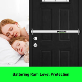 Doorricade foam pad protects the door and fills gaps