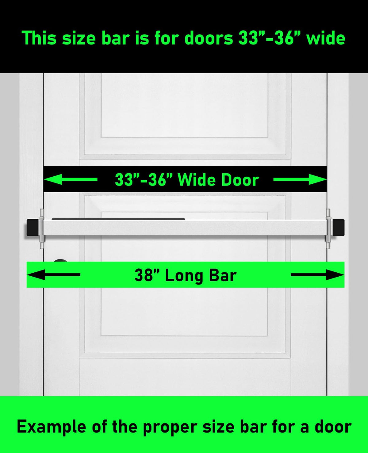 Doorricade stainless steel hinge brackets with thumb locks for quick access