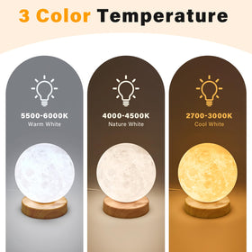 Doraubia 3D moon lamp design adds calming ambience to any room