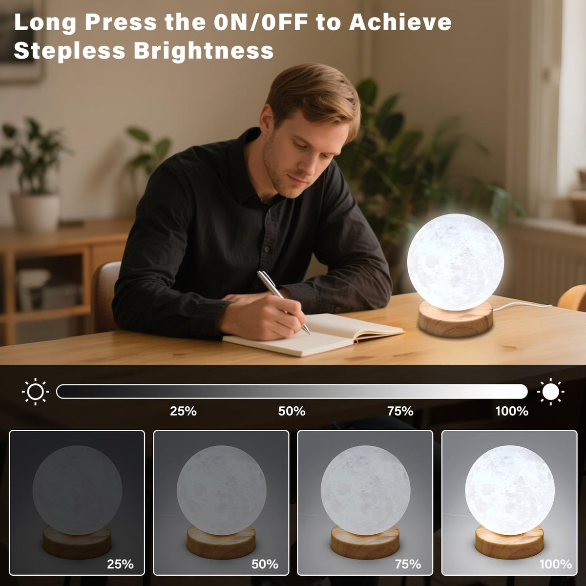 Doraubia lamp with touch controls and remote for easy adjustments