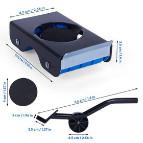 DoReFaSol four-wheel dolly with brakes stabilizes heavy furniture.
