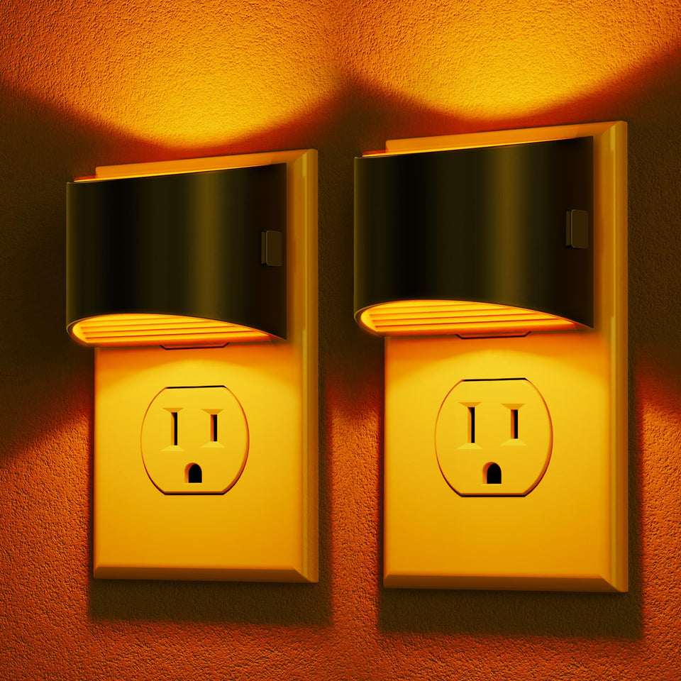 DORESshop LED Night Light 2-pack packaging shows compact, energy-efficient design.