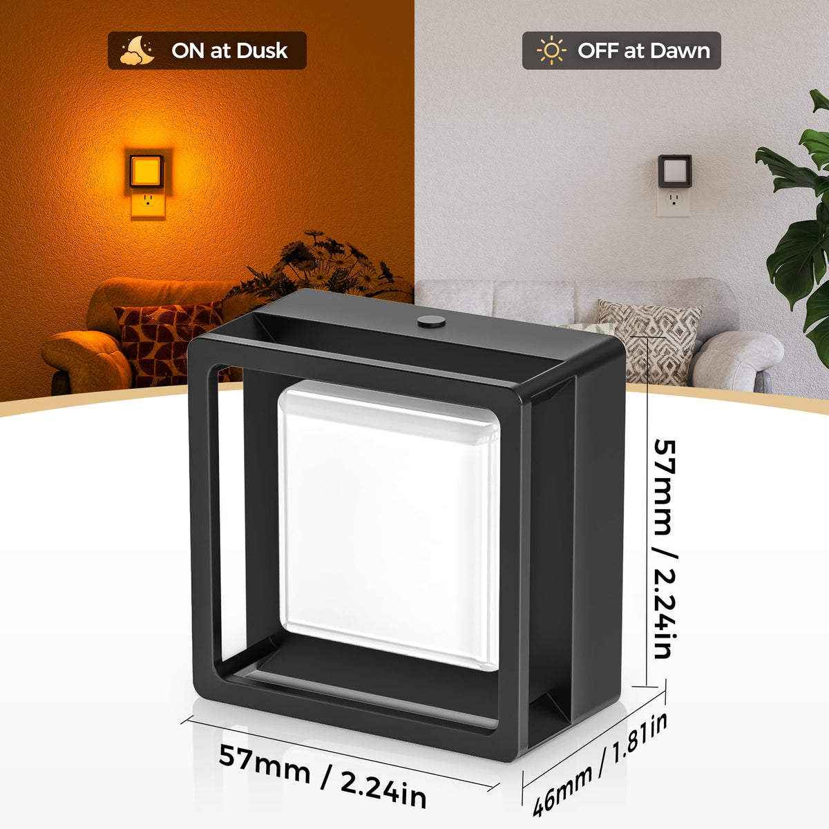 DORESshop LED night light brightens hallways and bathrooms without harsh glare.