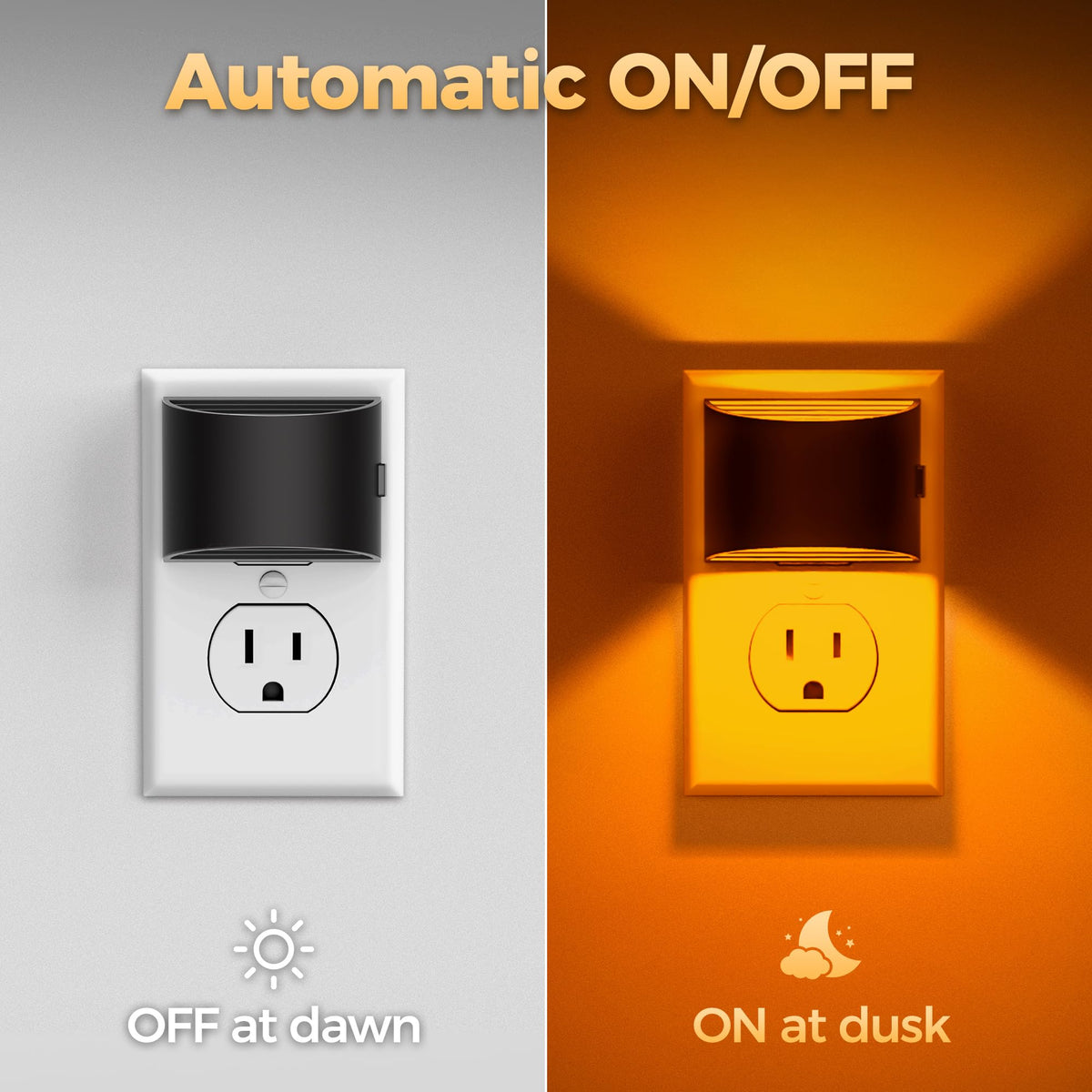 DORESshop bedroom scene shows warm amber glow for safe nighttime navigation.