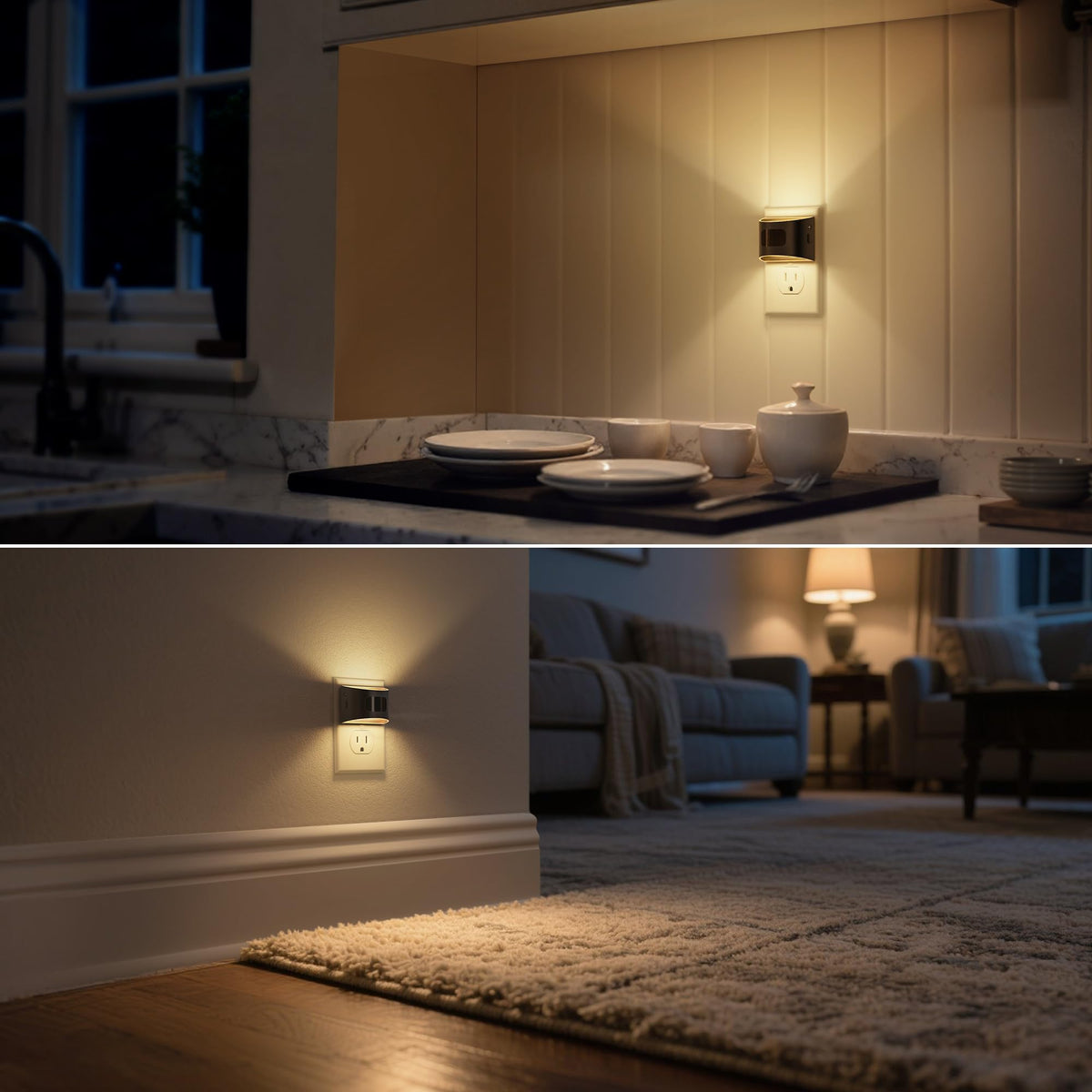 DORESshop LED Night Light decorative design—adds tasteful accent to any room.