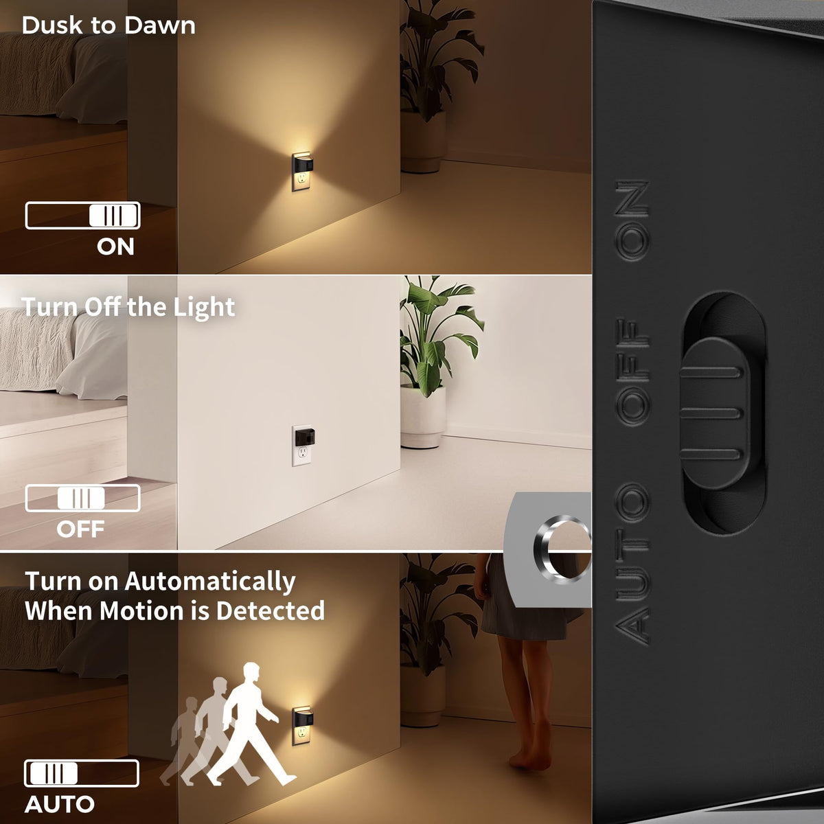 DORESshop LED Night Light with motion-sensor—auto-on in dark hallways.
