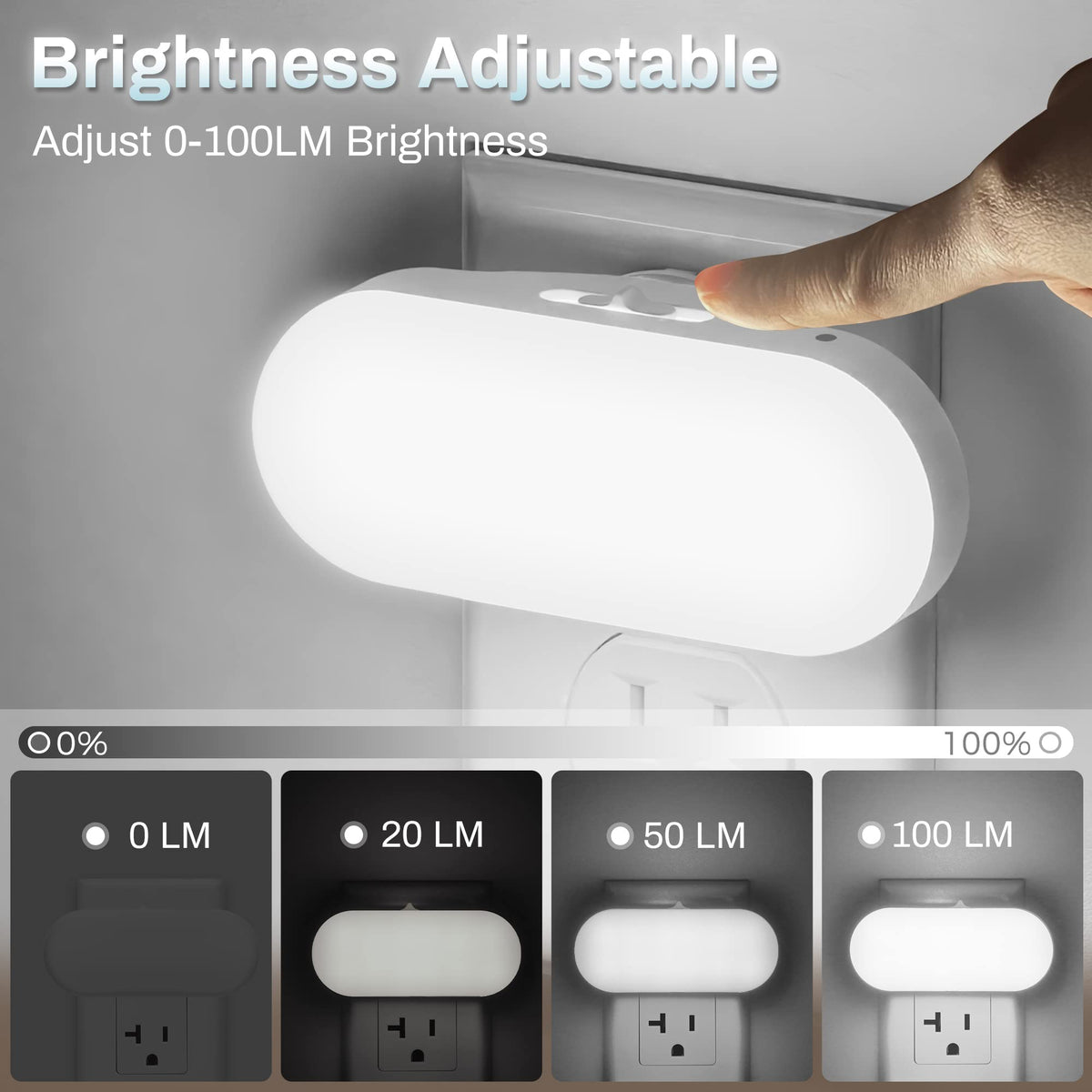 DORESshop dusk-to-dawn sensor night light saves energy automatically
