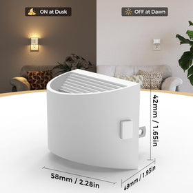 DORESshop dusk-to-dawn sensor night light automatically lights in dim spaces.