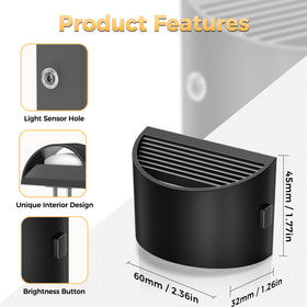 DORESshop dusk-to-dawn sensor night light automatically lights in dim areas