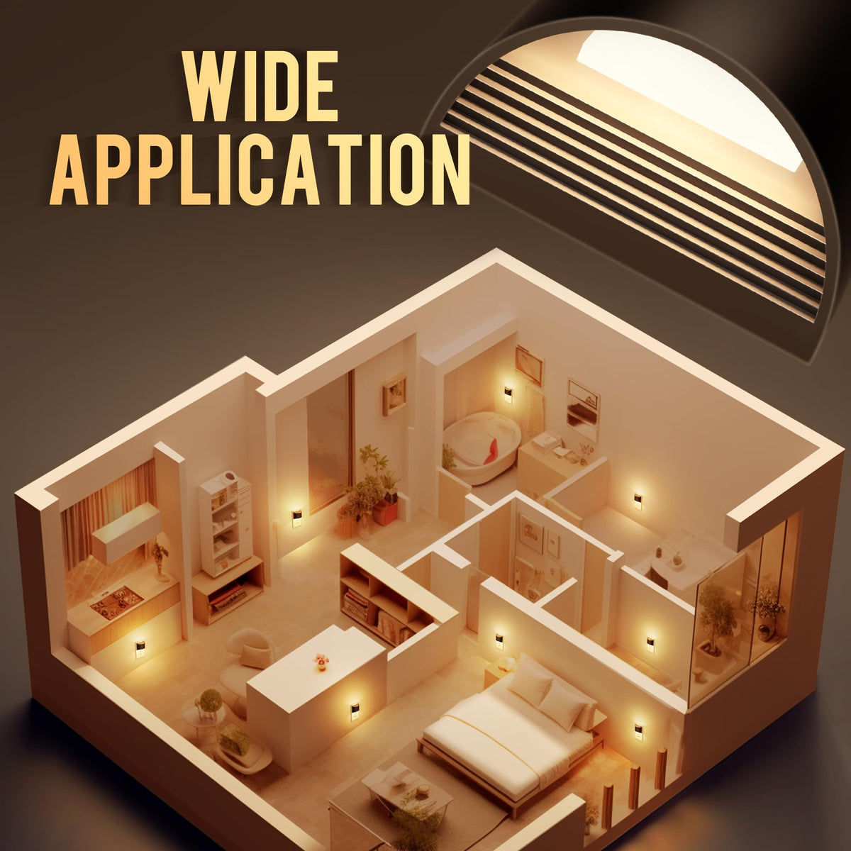 DORESshop energy-saving 1W night light supports efficient nightly use