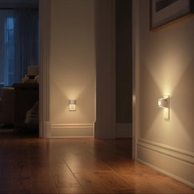 DORESshop compact night light fits narrow hallways and small spaces.