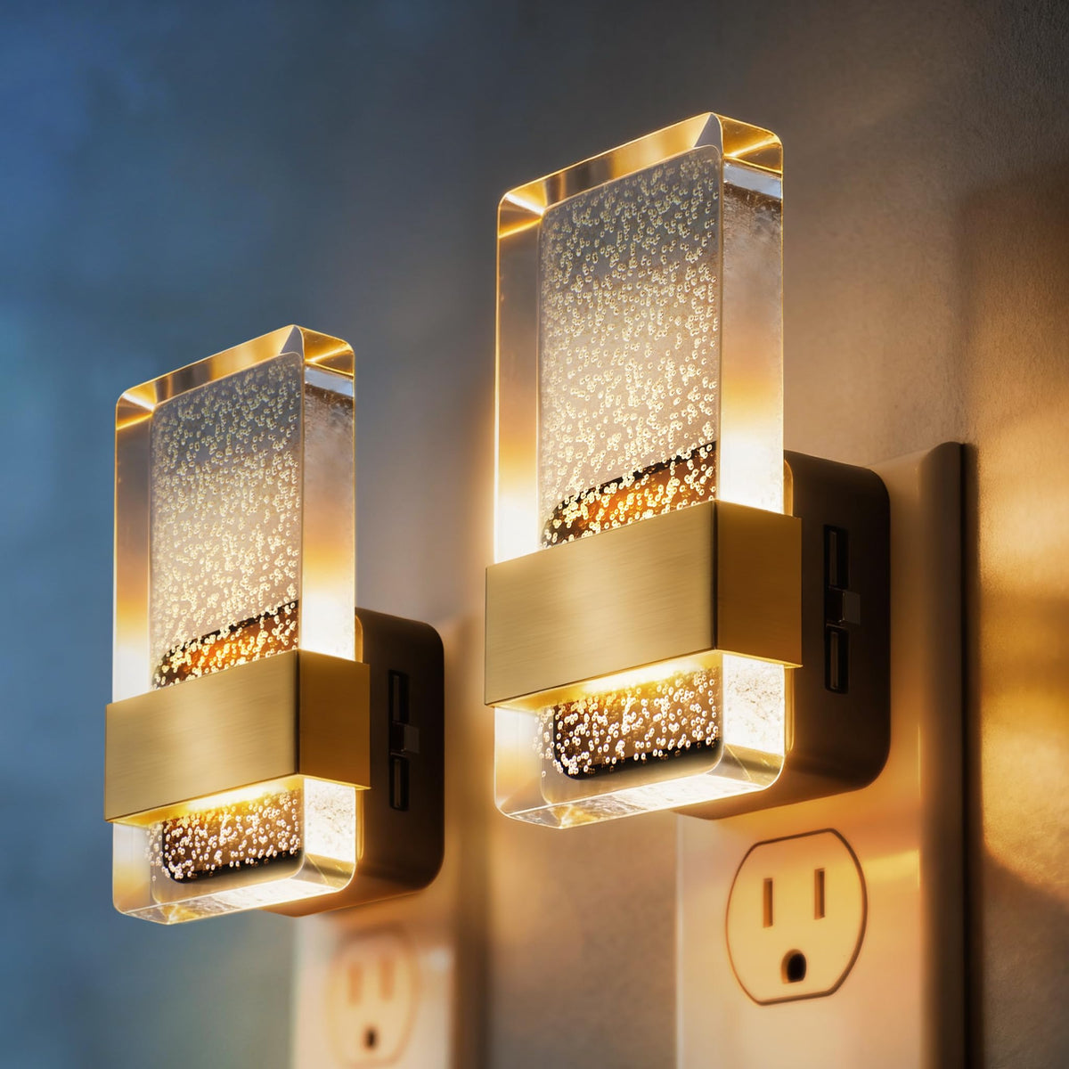 DORESshop LED night light with bubble design provides a soft glow for bedrooms.
