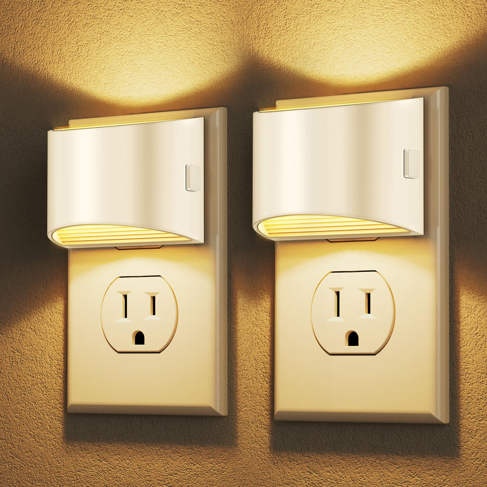 DORESshop LED Night Light 2-pack front view showing compact plug-in design for hallway use