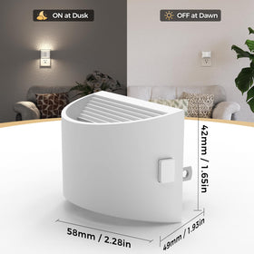DORESshop LED night light provides soft glow ideal for bathroom use.