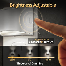 DORESshop LED night light with dusk-to-dawn sensor automatically adjusts to ambient light.