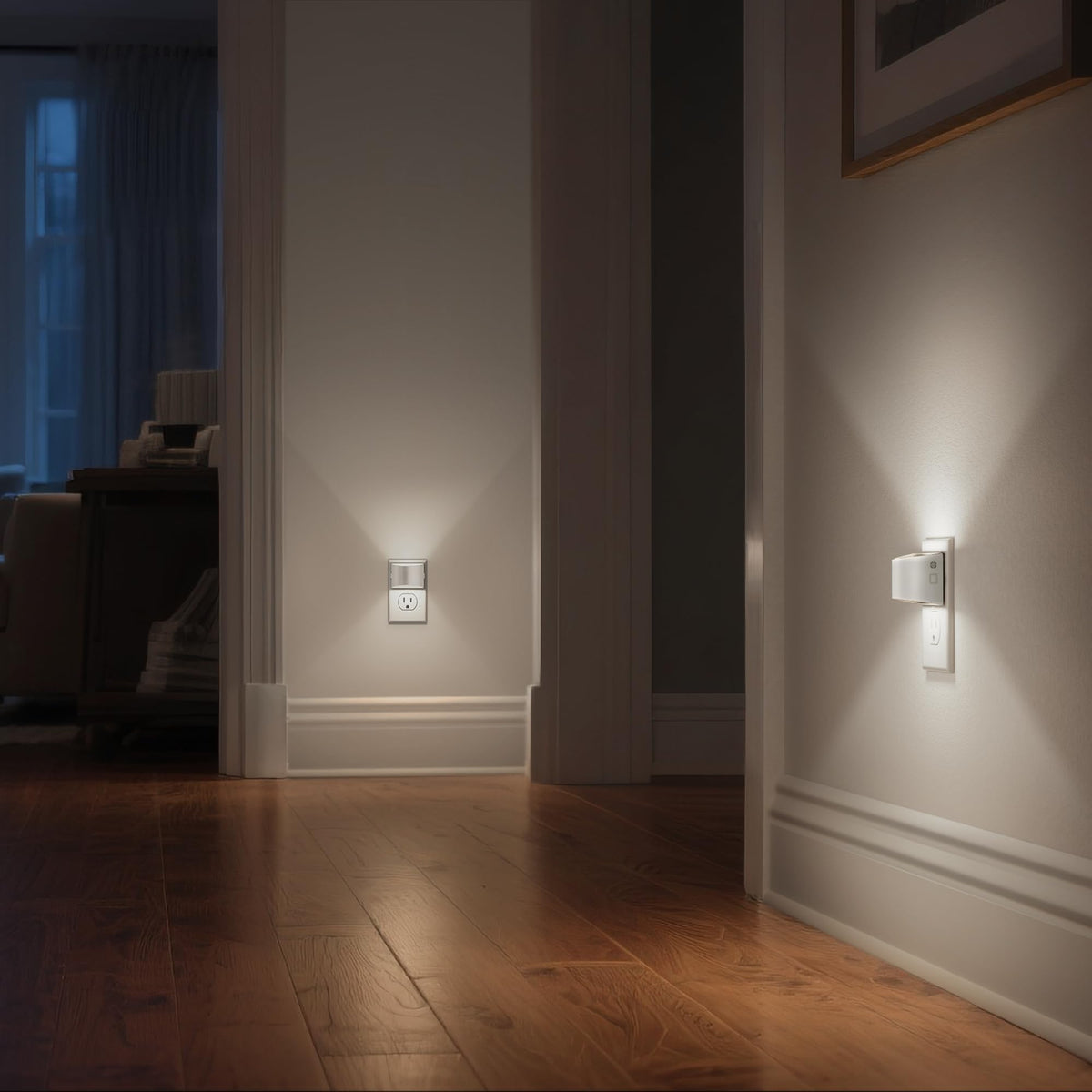 DORESshop LED night light consumes only 1 watt for energy efficiency.