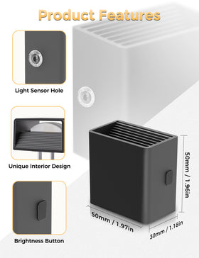 DORESshop LED night light wall ideal for hallways and stairways with soft illumination