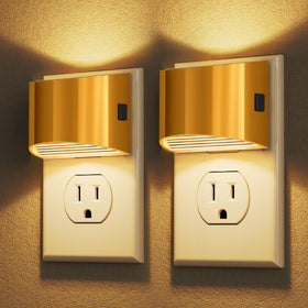 DORESshop LED night light wall-plug 2-pack provides gentle hallway illumination with auto dusk-to-dawn sensing.