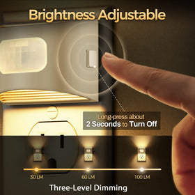 DORESshop motion sensor night light activates automatically along stairways.